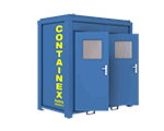 5 футовый контейнер-туалет со смывной системой